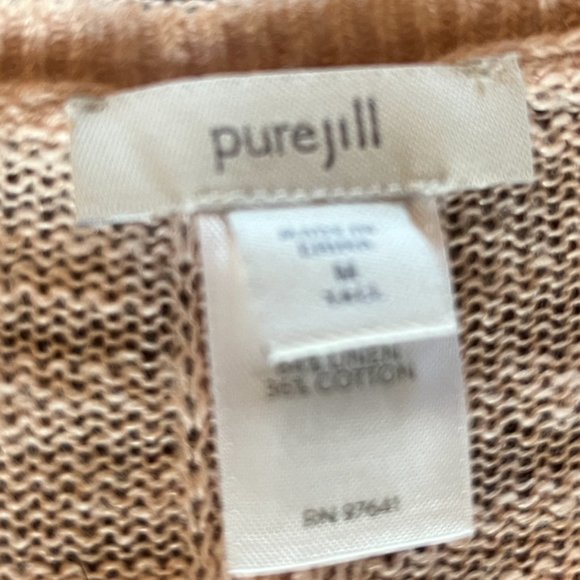 Pure J Jill Sweater Soft Pink Sweater, M Tall - Picture 2 of 3